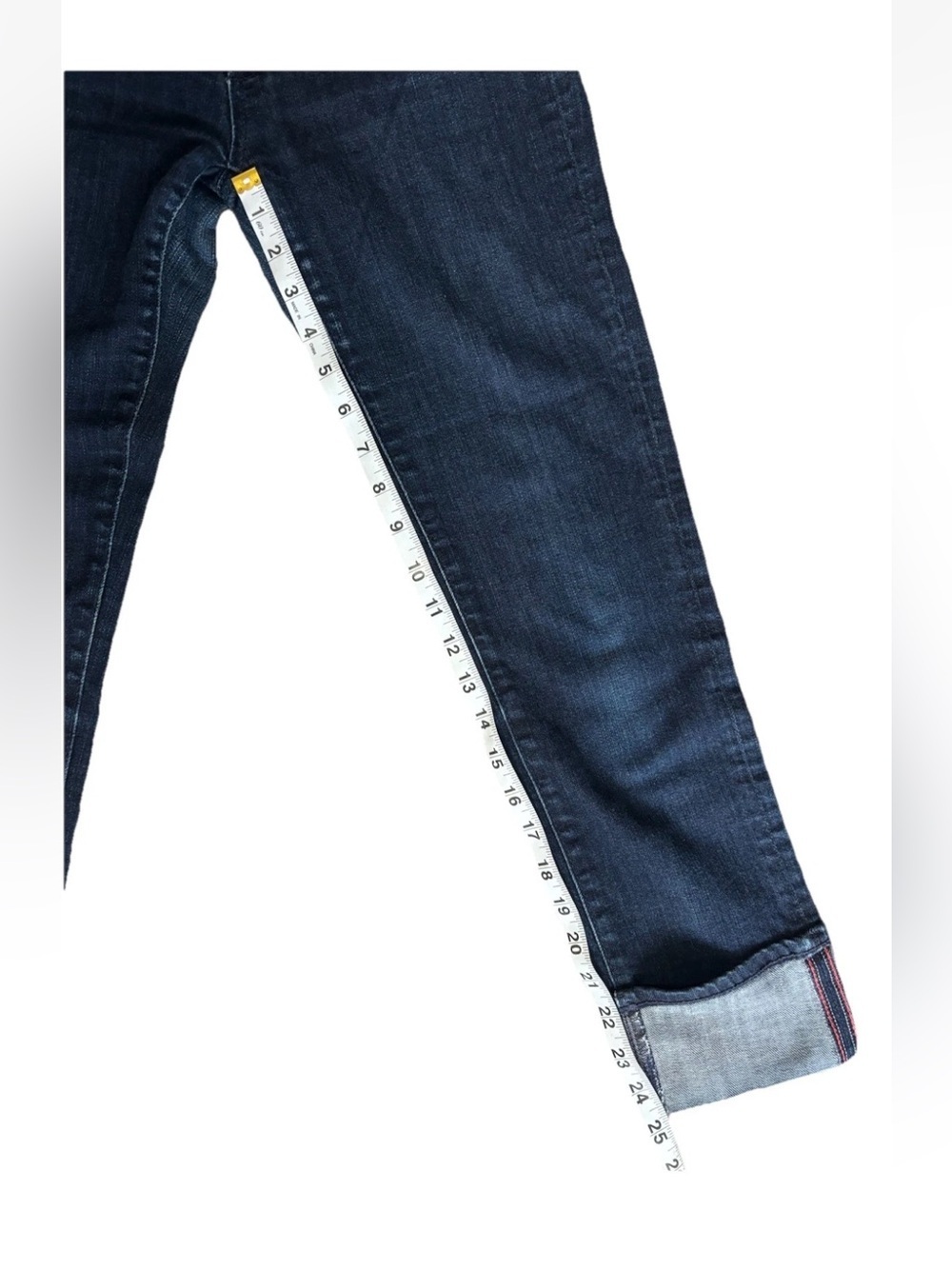 AG Denim Adriano Goldschmeid Size 26 “The Stevie Cuff” Cropped Jeans Like New - Picture 5 of 7